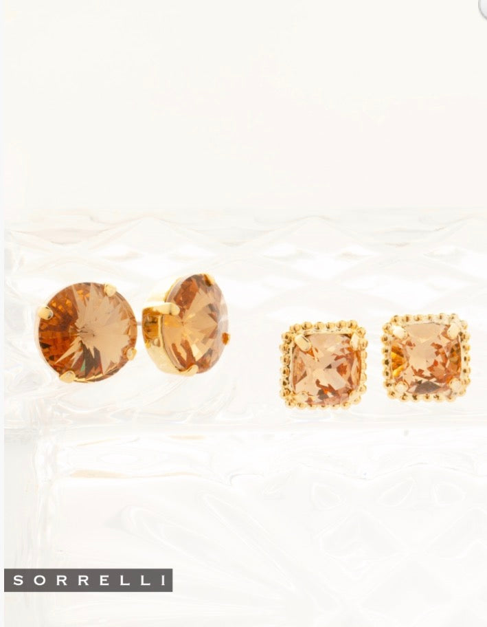 Nadine Stud Earrings-Light Colorado