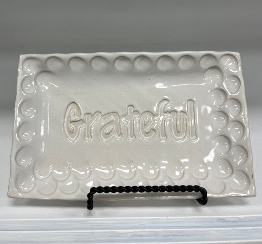 FP Rectangular "Grateful" Dish in High Cotton