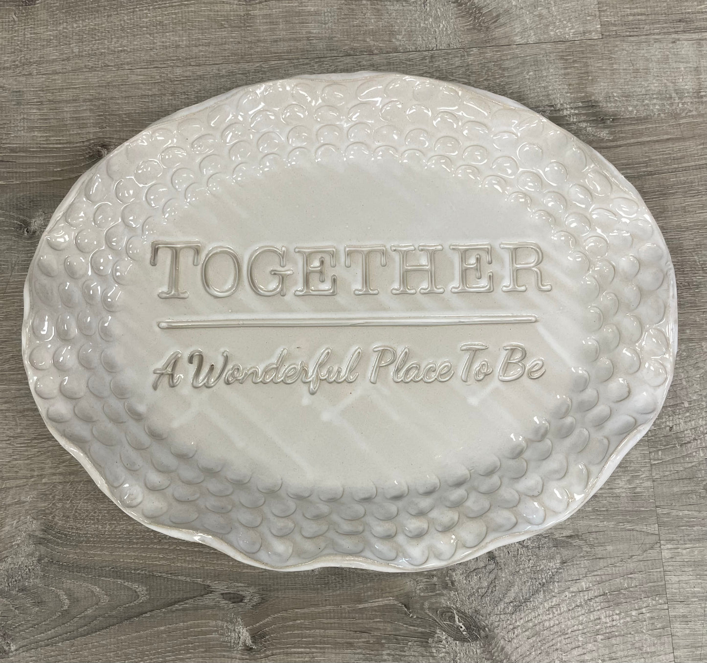 FP Large Oval "Together" Platter in High Cotton