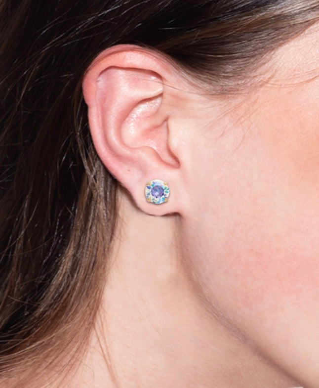 London Stud Earrings-Aurora Borealis