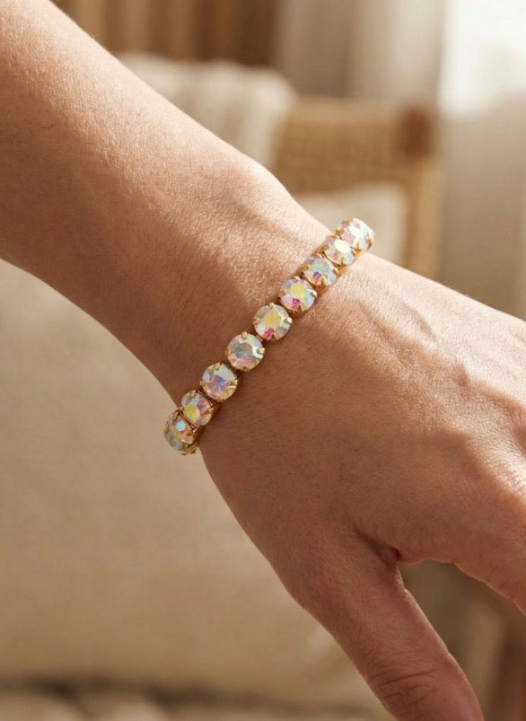 7 inch Sienna Stretch Bracelet-Aurora Borealis