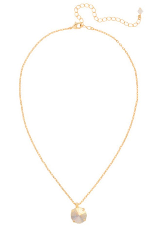Nadine Pendant Necklace-Aurora Borealis