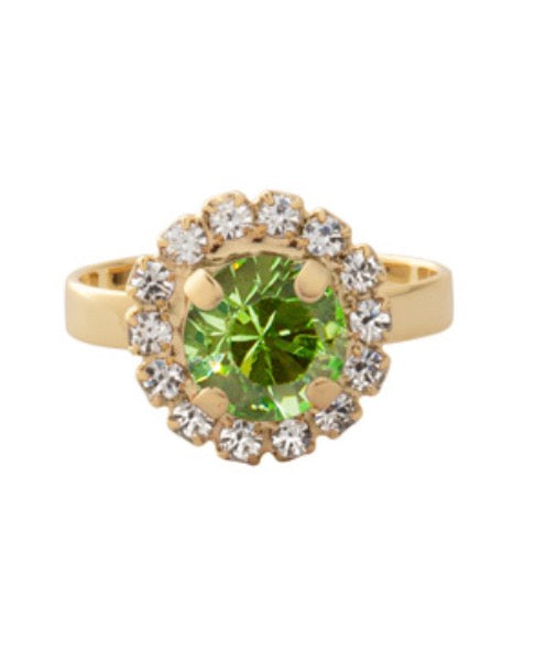 Haute Halo Cocktail Ring-Peridot