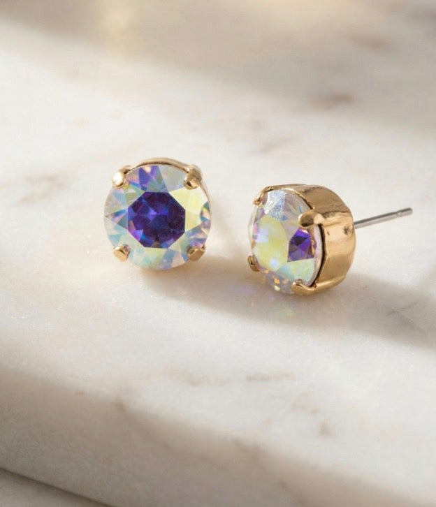 London Stud Earrings-Aurora Borealis