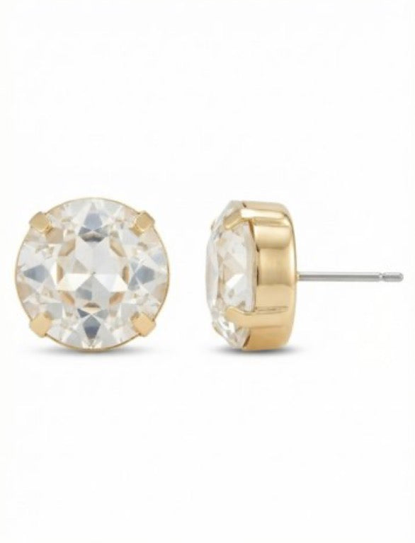 Kelly Stud Earrings-Crystal