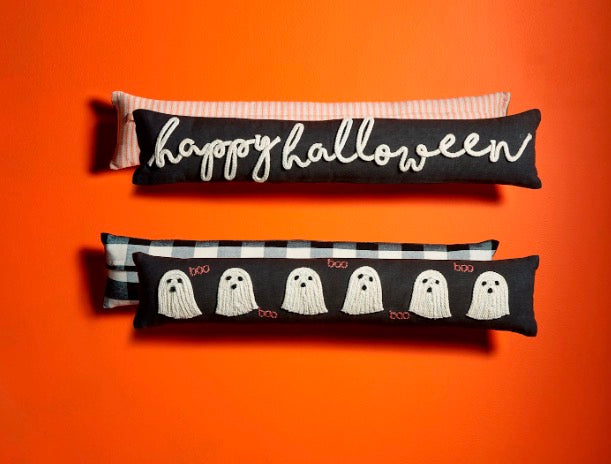 Braided Halloween Skinny Glow Pillow