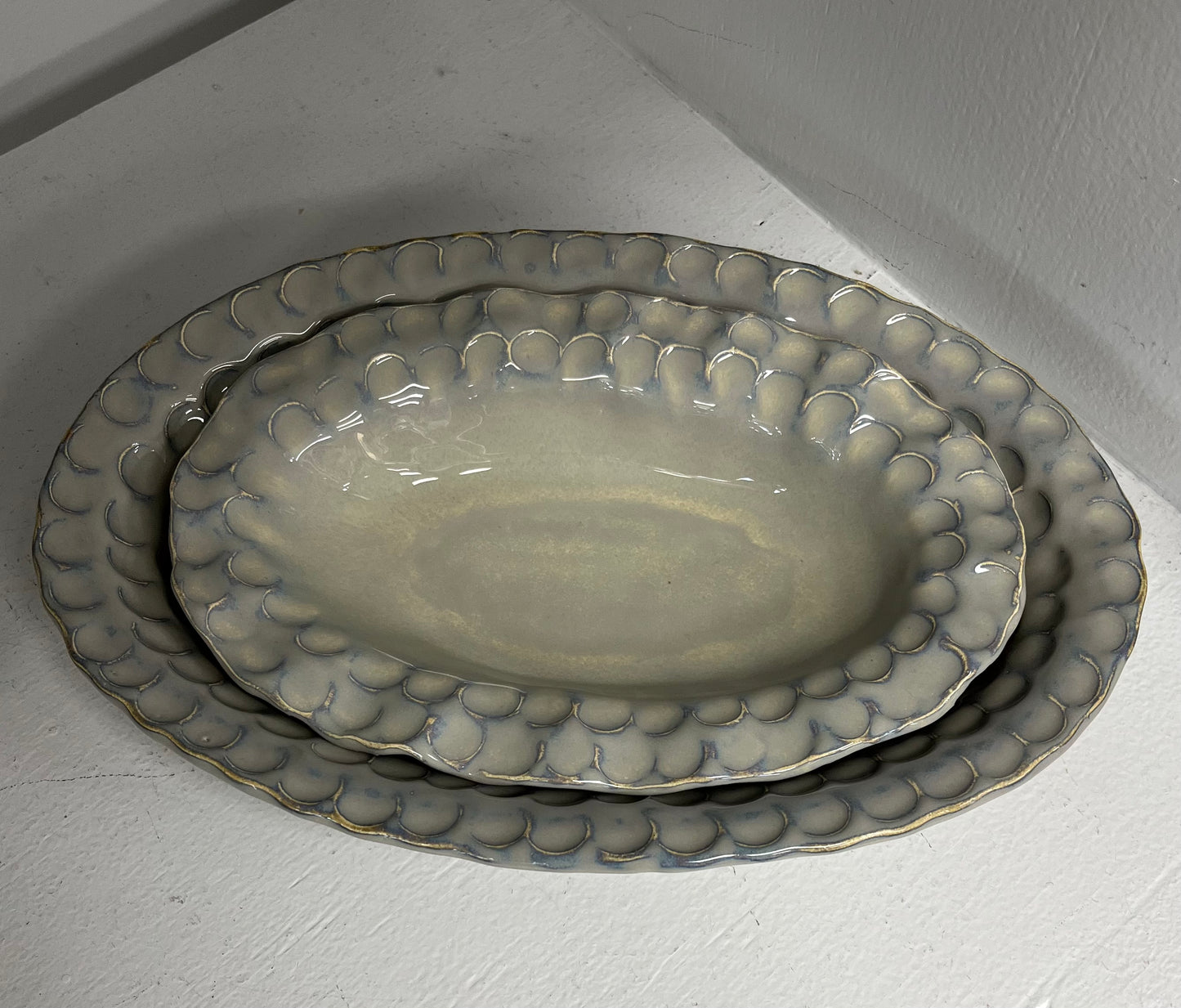 FP Small Oval Bowl in Morning Mist