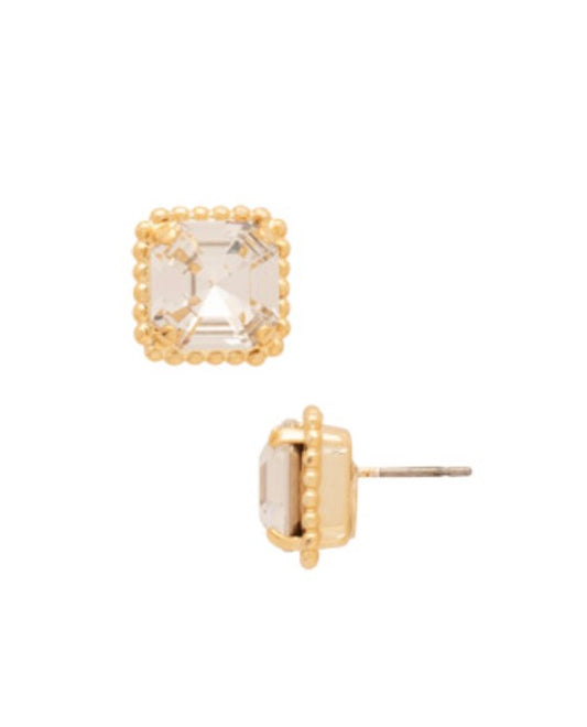 Izzy Decorated Stud Earrings-Crystal