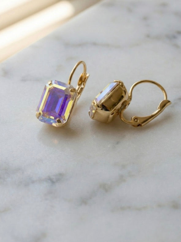 Octavia Dangle Earrings-Aurora Borealis