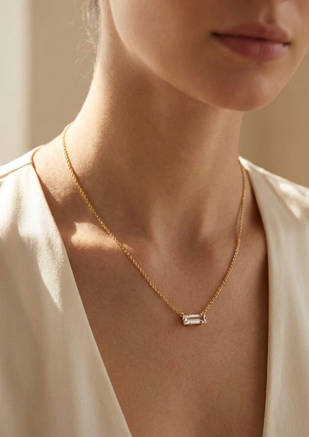 Bindi Pendant Necklace-Crystal