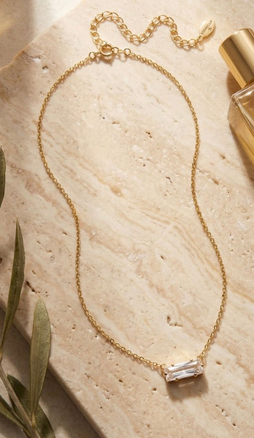 Bindi Pendant Necklace-Crystal