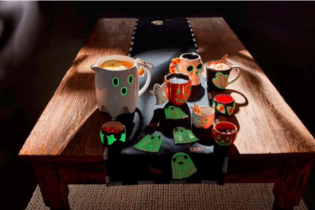 Boo Ghost Glow Table Runner