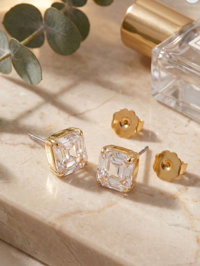 Izzy Stud Earrings-Crystal