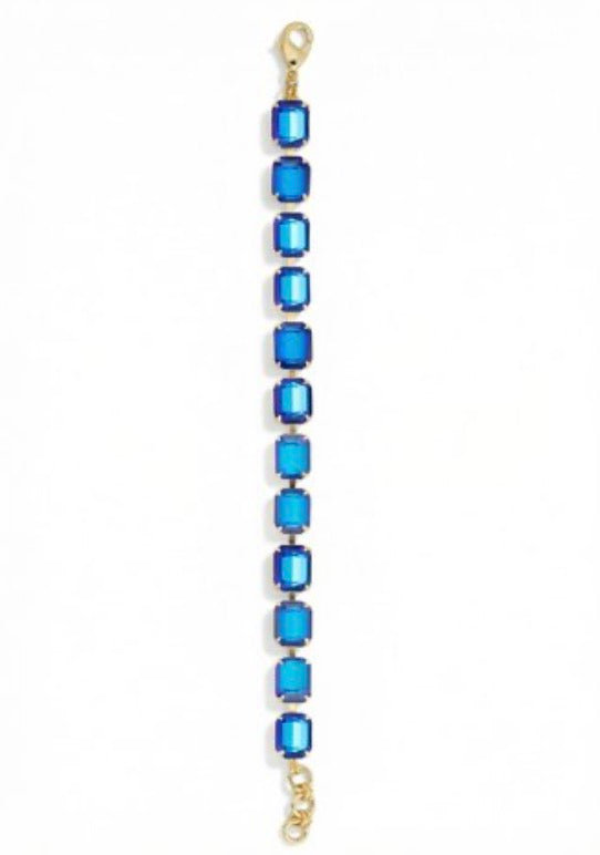 Octavia Repeating Tennis Bracelet-Royal Blue Delite