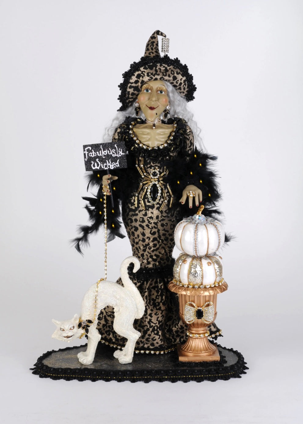 Lighted Fabulously Wicked Leopard Witch