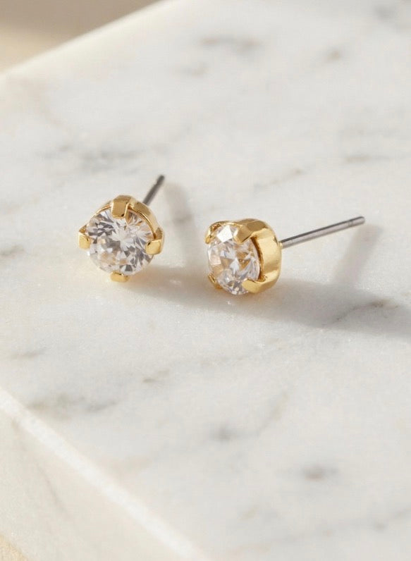 Jayda Stud Earrings-Crystal
