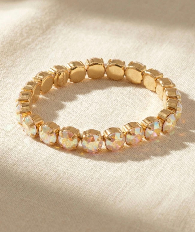 7 inch Sienna Stretch Bracelet-Aurora Borealis
