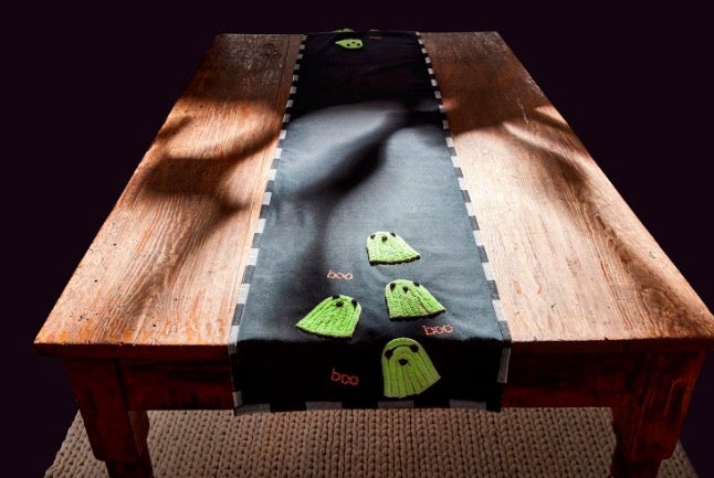 Boo Ghost Glow Table Runner