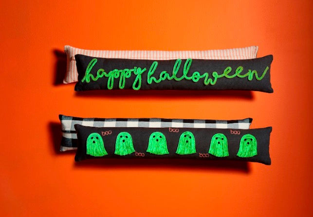 Braided Halloween Skinny Glow Pillow