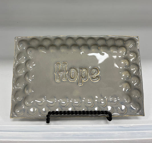 FP Rectangular "Hope" Dish in Morning Mist