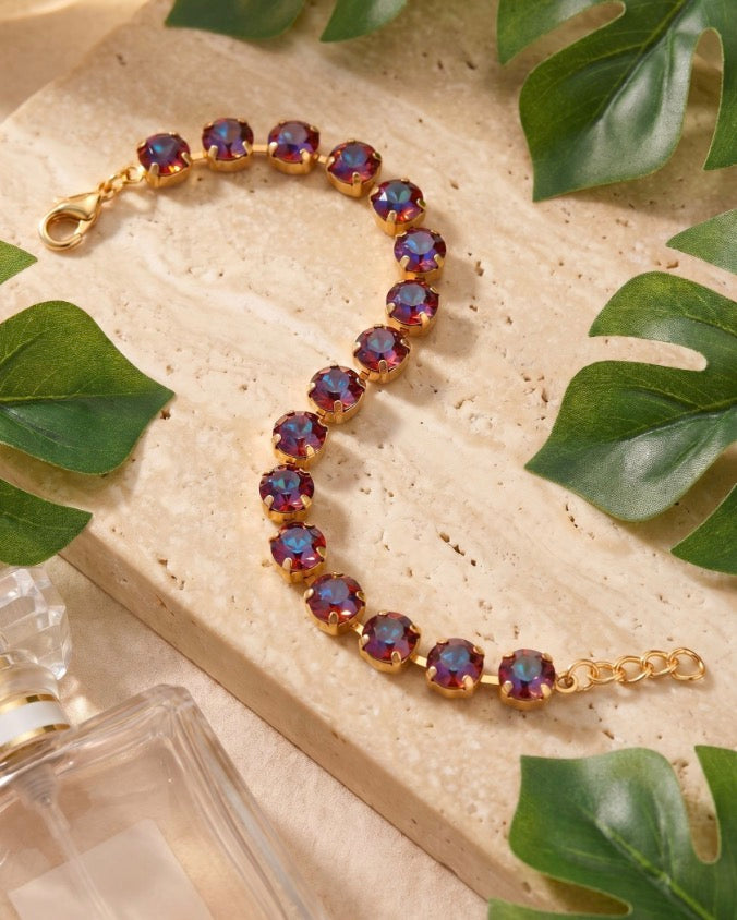 Sienna Tennis Bracelet-Volcano