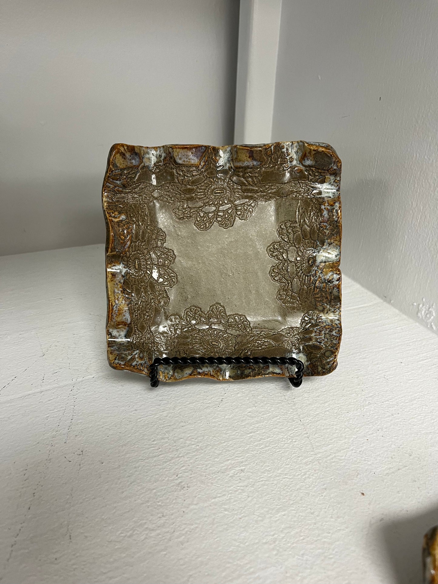 FP Square Candle Holder in Mocha