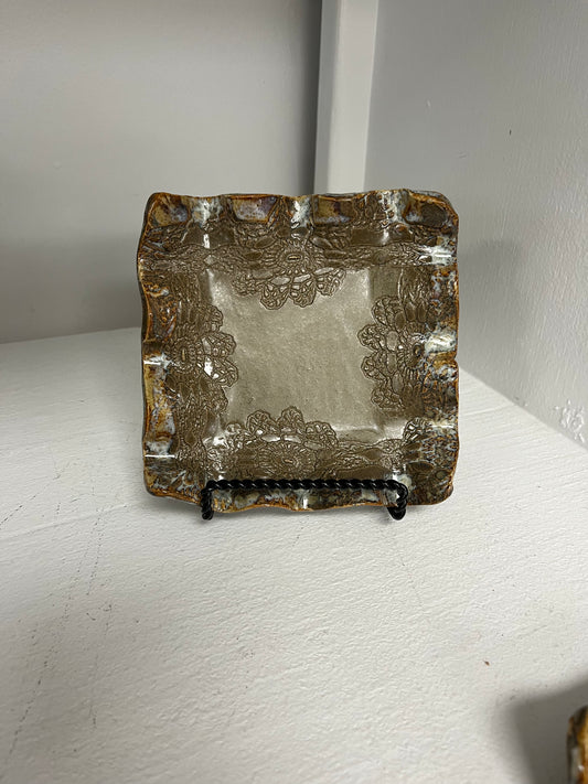 FP Square Candle Holder in Mocha