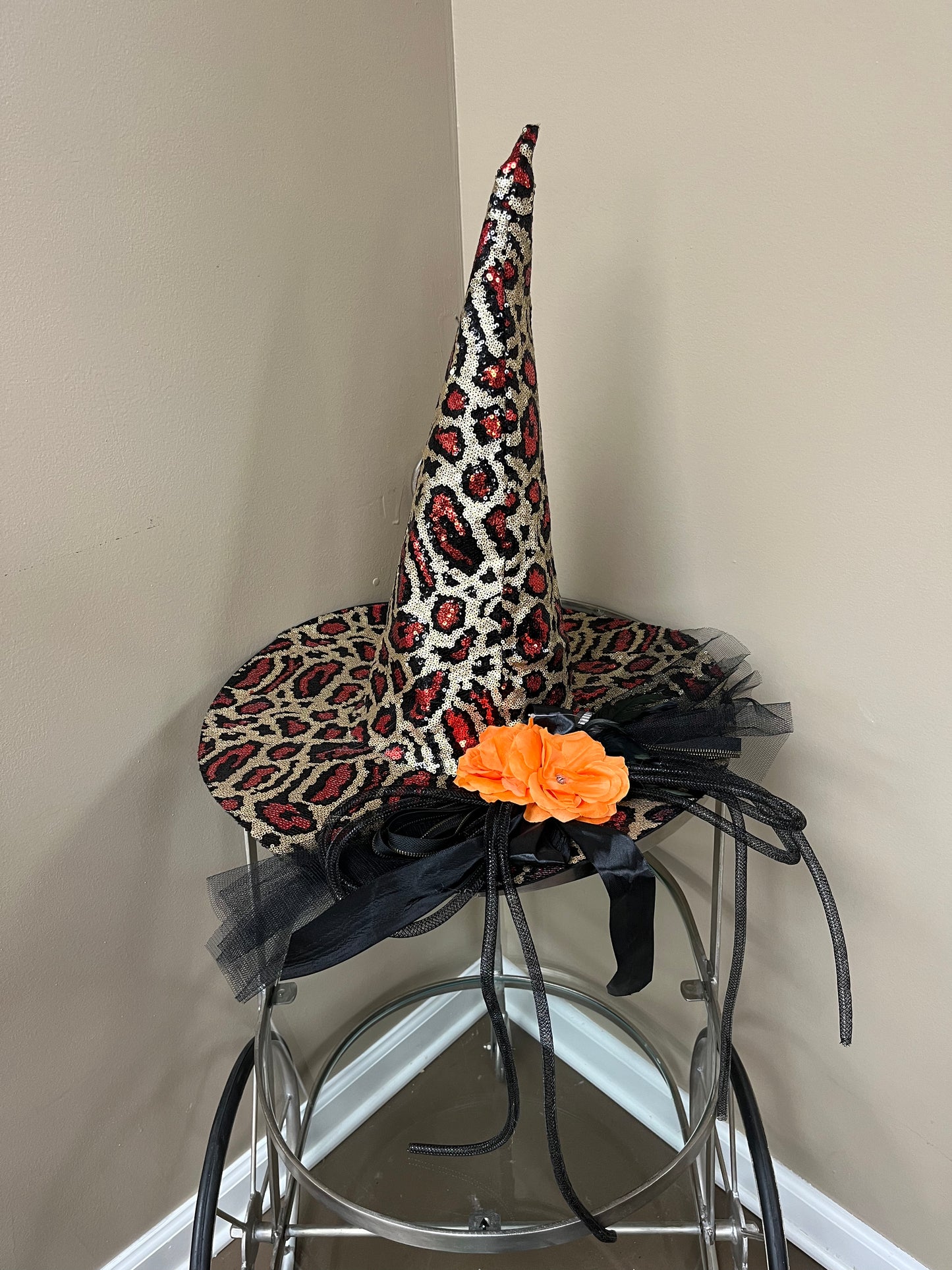 Animal Print Witch Hat