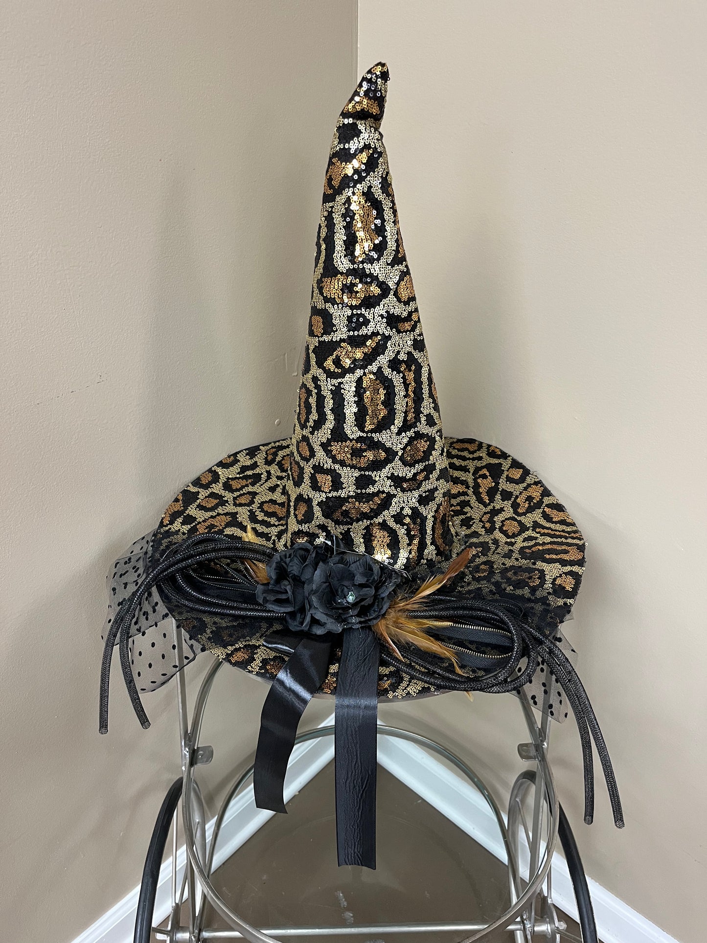 Animal Print Witch Hat