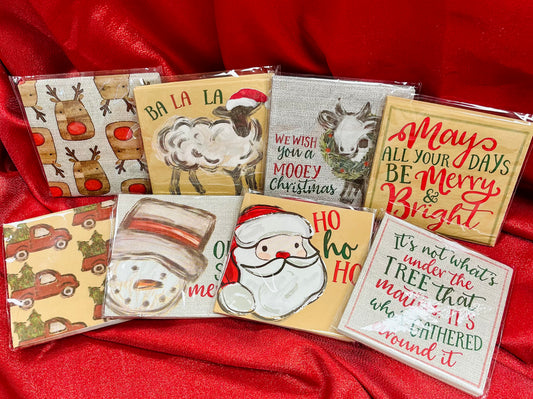 Farm Christmas Napkin Sets