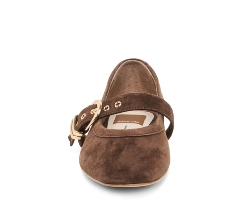 Dolce Vita-Mikel Ballet Flats Dark Brown Suede