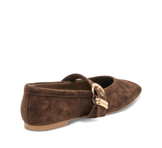 Dolce Vita-Mikel Ballet Flats Dark Brown Suede