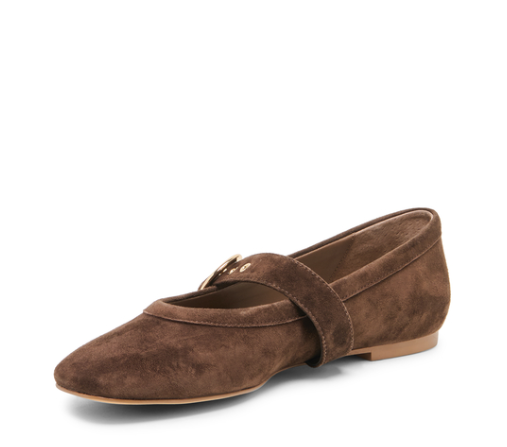 Dolce Vita-Mikel Ballet Flats Dark Brown Suede