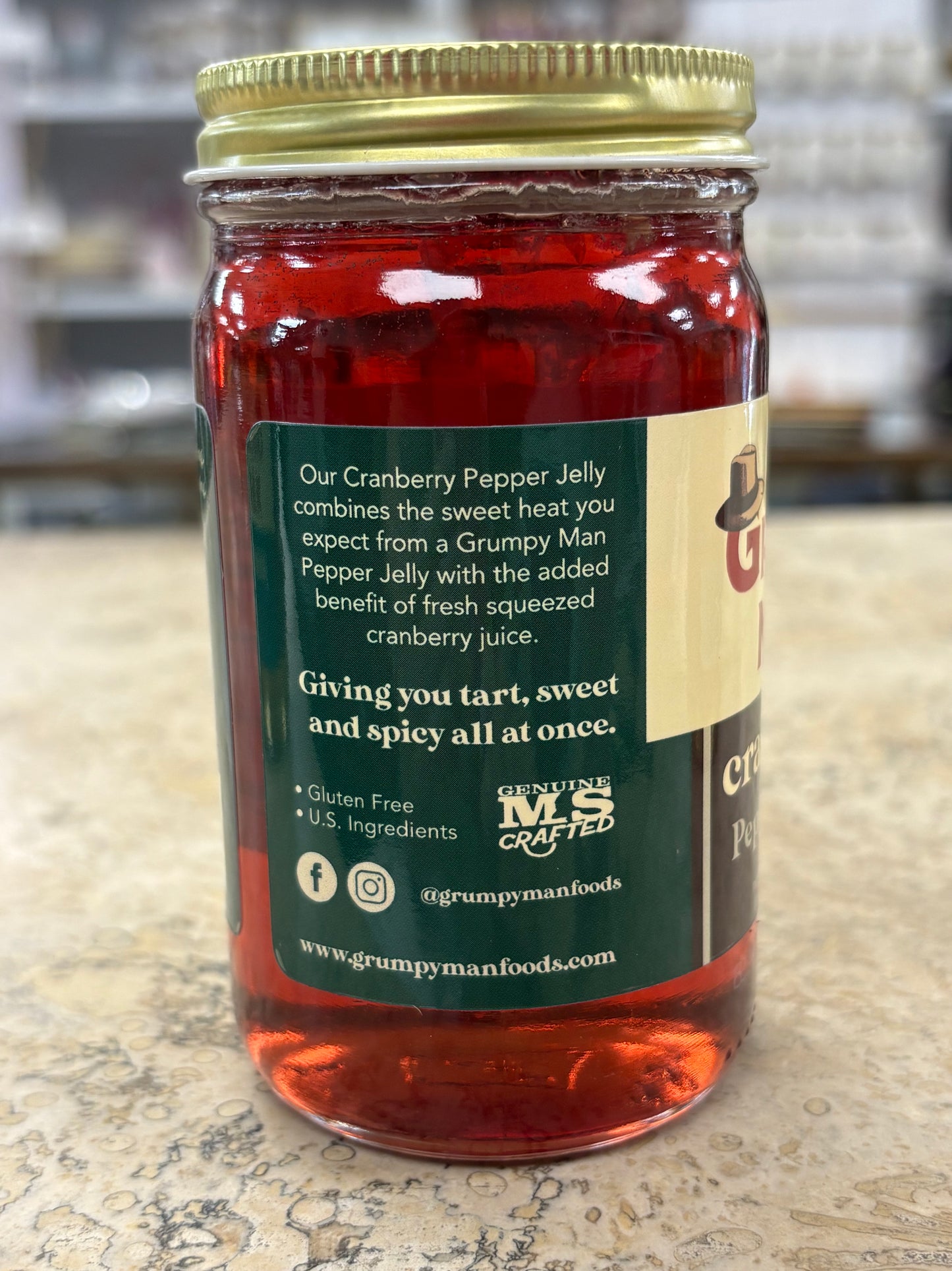 Grumpy Man Cranberry Pepper Jelly
