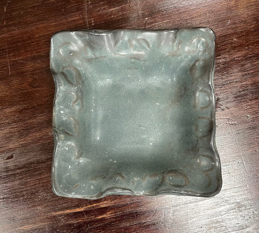 FP Square Candle Holder in Peppercorn