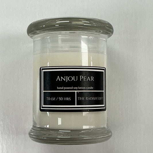 Hand poured soy lotion candle-7oz-Anjou pear