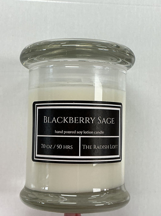 Hand poured soy lotion candle-7oz-Blackberry Sage