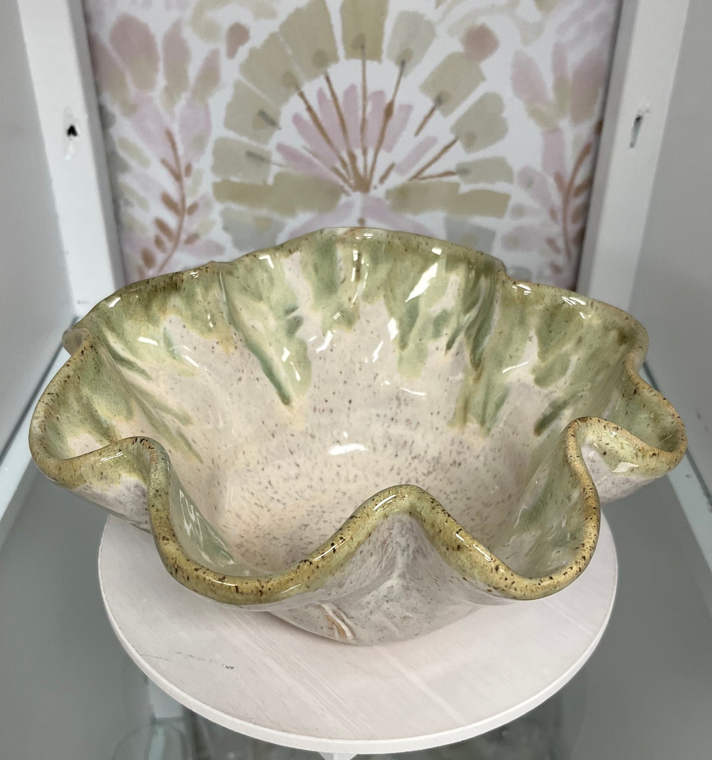 EB Round Fluted Bowl In Matcha