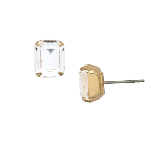 Octavia Stud Earrings - Crystal