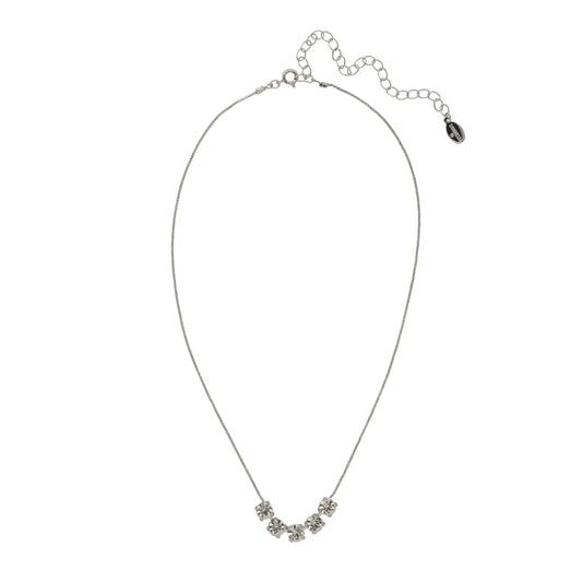 Shaughna Tennis Necklace - Crystal/Palladium