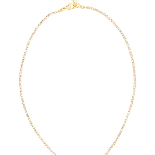 Mini Marnie Tennis Necklace - Crystal