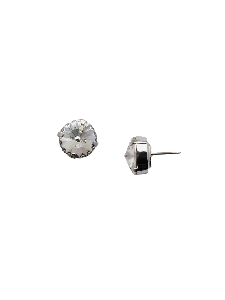 Nadine Stud Earrings - Crystal/Palladium