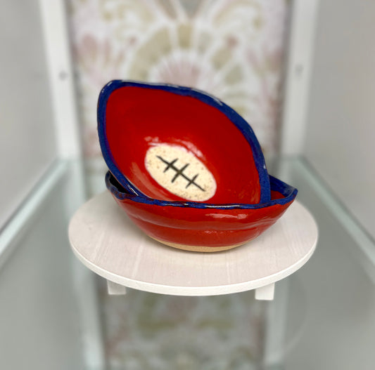 EB Tailgate Football Bowl - Red/Blue