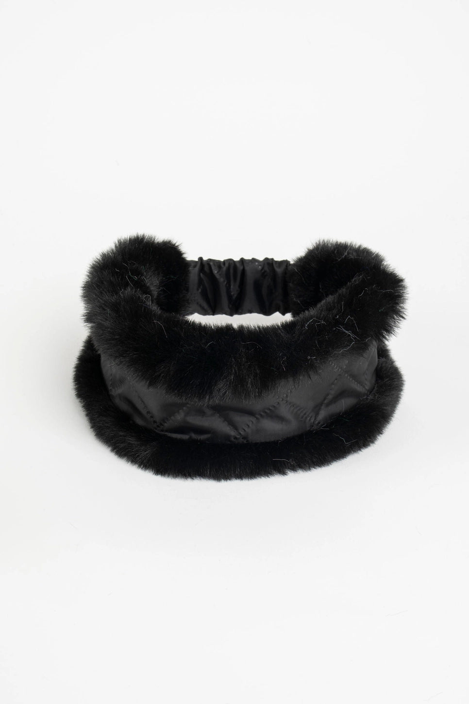 Haley Fur Ear Band - Black