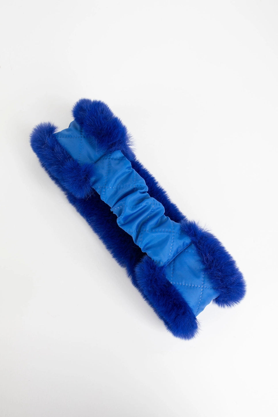 Haley Fur Ear Band - Cobalt