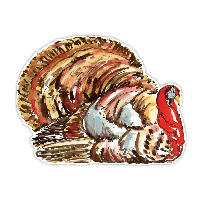 Traditional Turkey Shape Paper Placemat Set