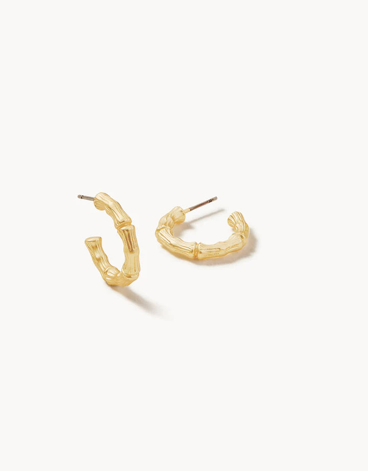 Bamboo Hoop Earrings