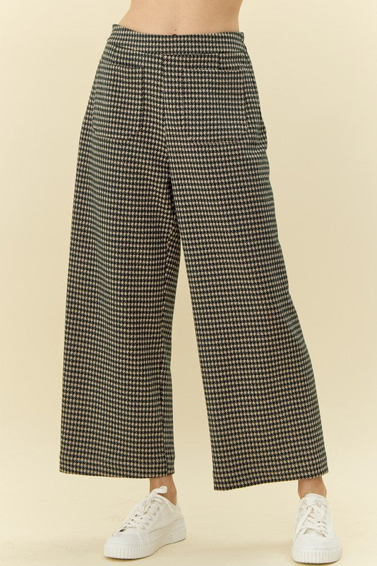 Hunter Green Flared Leg Pants