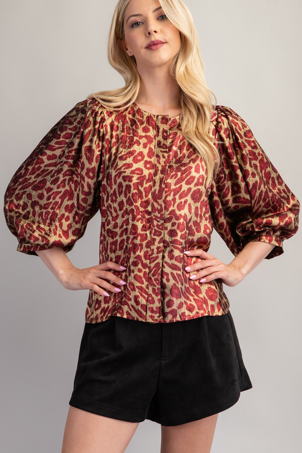 Animal Print Blouse