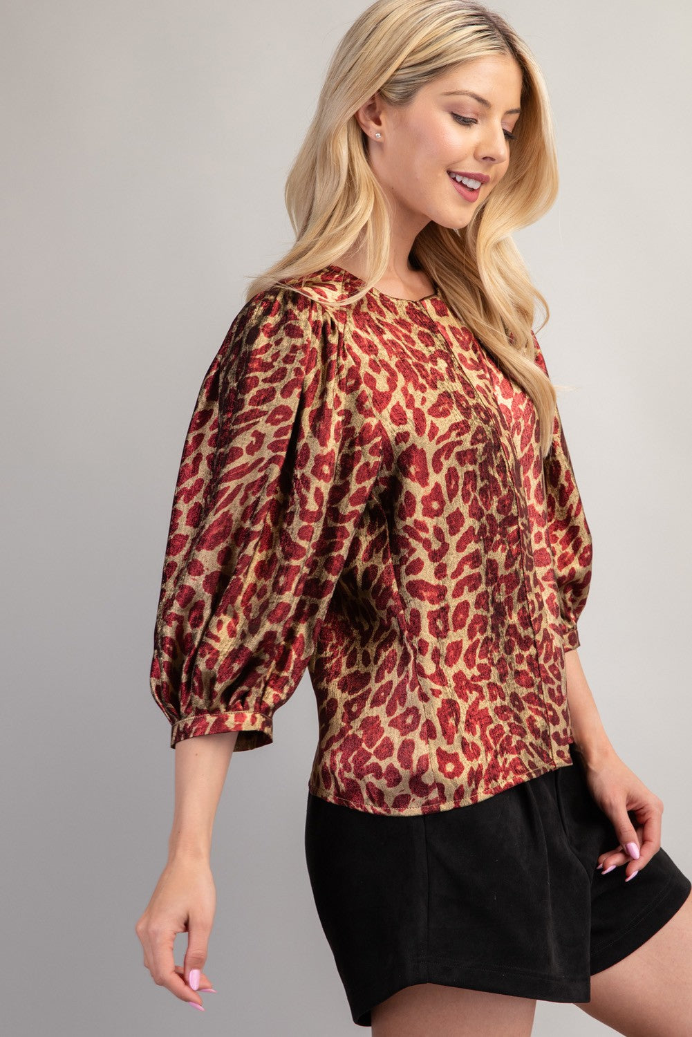 Animal Print Blouse